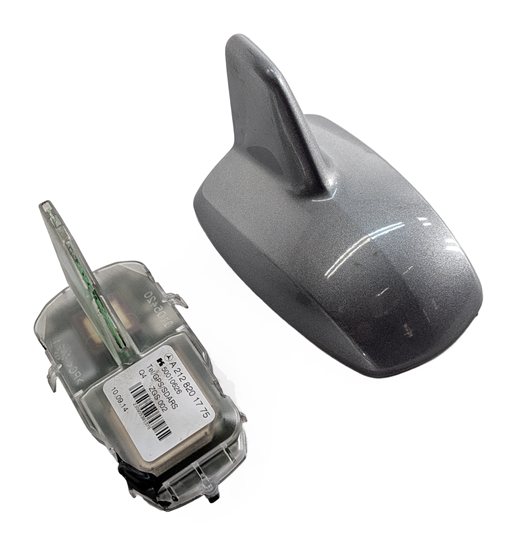 12-20 MERCEDES GL GLA GLE ML SL SLK SLC CLA ROOF SHARK FIN ANTENNA (Silver)