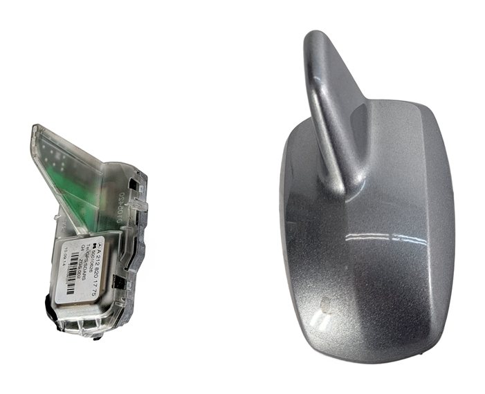 Thumbnail 5: 12-20 MERCEDES GL GLA GLE ML SL SLK SLC CLA ROOF SHARK FIN ANTENNA (Silver)