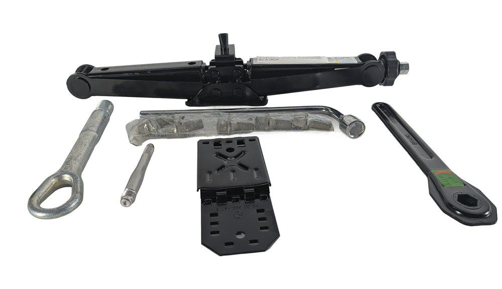 Thumbnail 2: 13-21 MERCEDES BENZ GL GLE GLS ML CLASS W166 X166 SPARE TIRE JACK KIT TOOL SET