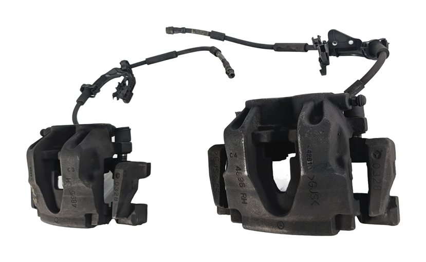 Thumbnail 4: 12-19 MERCEDES GL GLS ML (W166 X166) FRONT LEFT & RIGHT BRAKE CALIPER SET-2