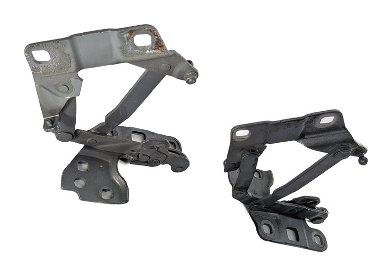 Thumbnail 5: 12-19 MERCEDES GL ML (W166 X166) FRONT LEFT & RIGHT HOOD HINGE SET (Silver)