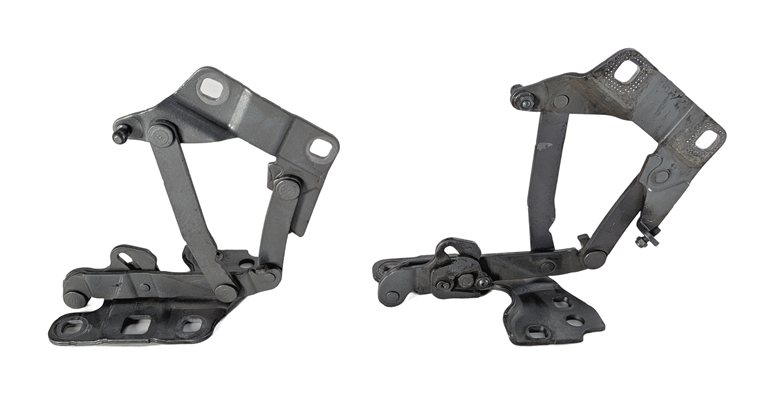 Thumbnail 6: 12-19 MERCEDES GL ML (W166 X166) FRONT LEFT & RIGHT HOOD HINGE SET (Silver)