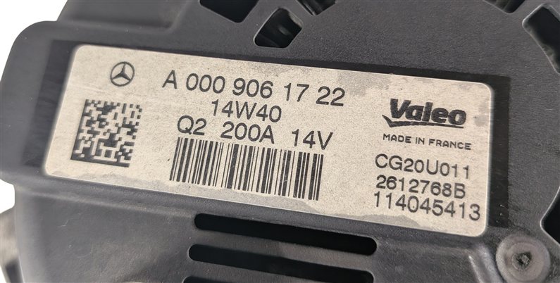 Thumbnail 9: 15-23 MERCEDES C E GL GLC GLE CLS CLASS 200 AMP ALTERNATOR GENERATOR CHARGER