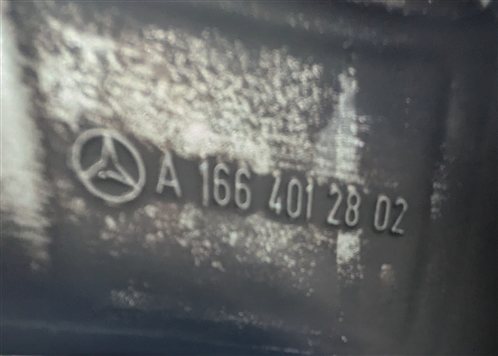 Thumbnail 6: 13-16 MERCEDES GL350 GL450 X166 20X8.5 ET62 10-SPOKE MACHINED GRAY ALLOY WHEEL
