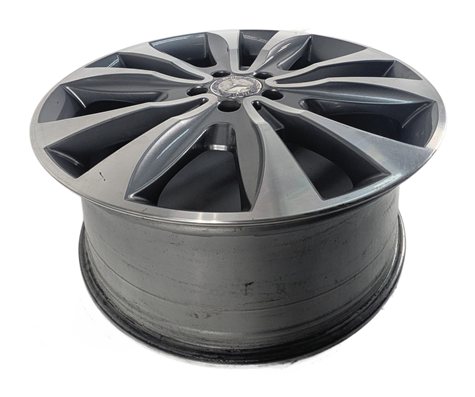 13-16 MERCEDES GL350 GL450 X166 20X8.5 ET62 10-SPOKE MACHINED GRAY ALLOY WHEEL