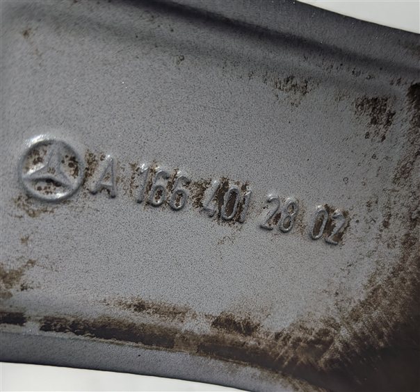 Thumbnail 11: 13-16 MERCEDES GL350 GL450 X166 20X8.5 ET62 10-SPOKE MACHINED GRAY ALLOY WHEEL