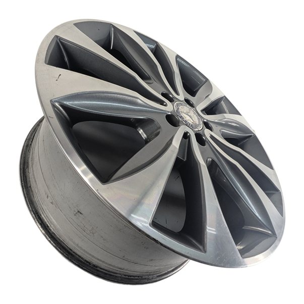 Thumbnail 5: 13-16 MERCEDES GL350 GL450 X166 20X8.5 ET62 10-SPOKE MACHINED GRAY ALLOY WHEEL