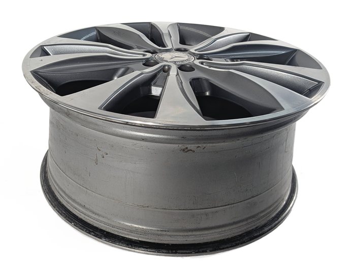13-16 MERCEDES GL350 GL450 X166 20X8.5 ET62 10-SPOKE MACHINED GRAY ALLOY WHEEL