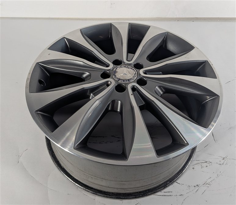 Thumbnail 2: 13-16 MERCEDES GL350 GL450 X166 20X8.5 ET62 10-SPOKE MACHINED GRAY ALLOY WHEEL