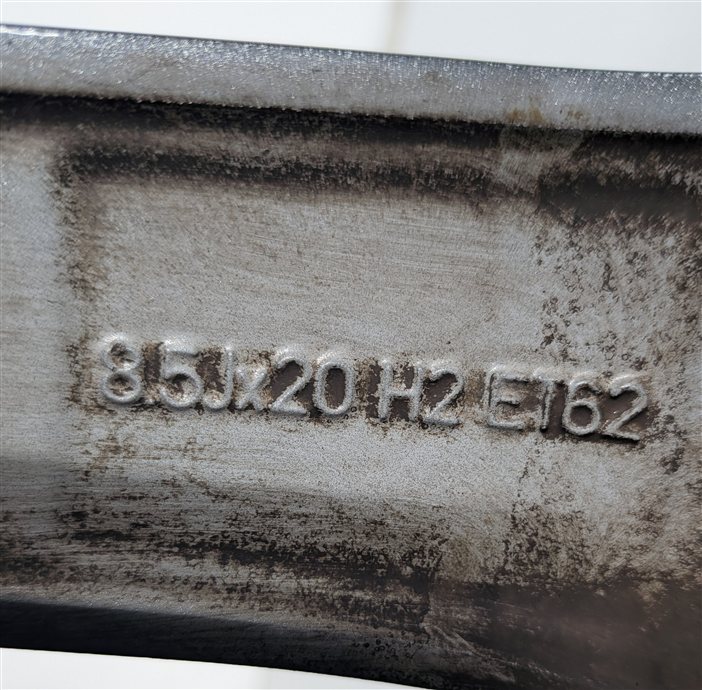 Thumbnail 7: 13-16 MERCEDES GL350 GL450 X166 20X8.5 ET62 10-SPOKE MACHINED GRAY ALLOY WHEEL