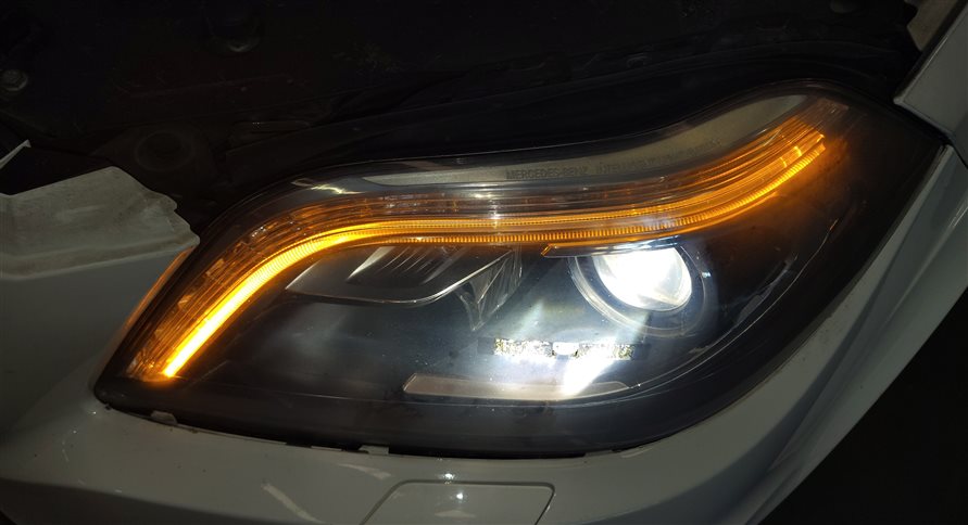 Thumbnail 2: 13-16 MERCEDES GL CLASS (X166) FRONT LEFT DRIVER XENON HID HEADLIGHT LIGHT LAMP