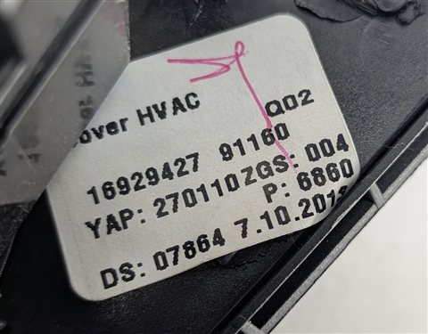 Thumbnail 10: 14-19 MERCEDES GL GLS (X166 W166) FRONT HEATER AC CLIMATE CONTROL & TRIM (BLACK)