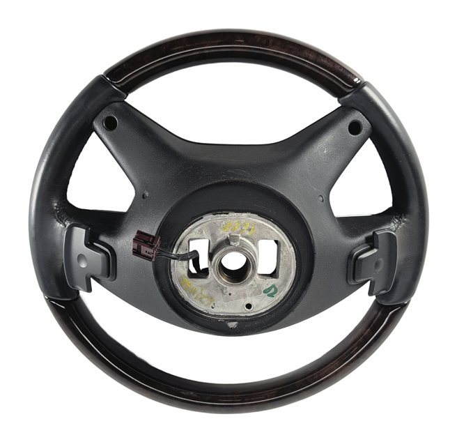 Thumbnail 8: 12-13 ML 13-16 GL CLASS (W166 X166) 4 SPOKE STEERING WHEEL BLACK w/ WALNUT WOOD