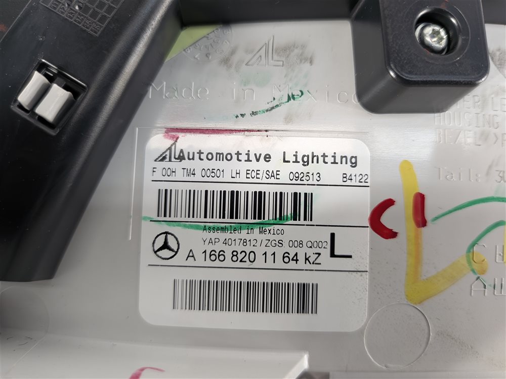 Thumbnail 11: 13-16 MERCEDES GL350 GL450 GL550 (X166) LEFT DRIVER INNER TAILLIGHT LIGHT LAMP