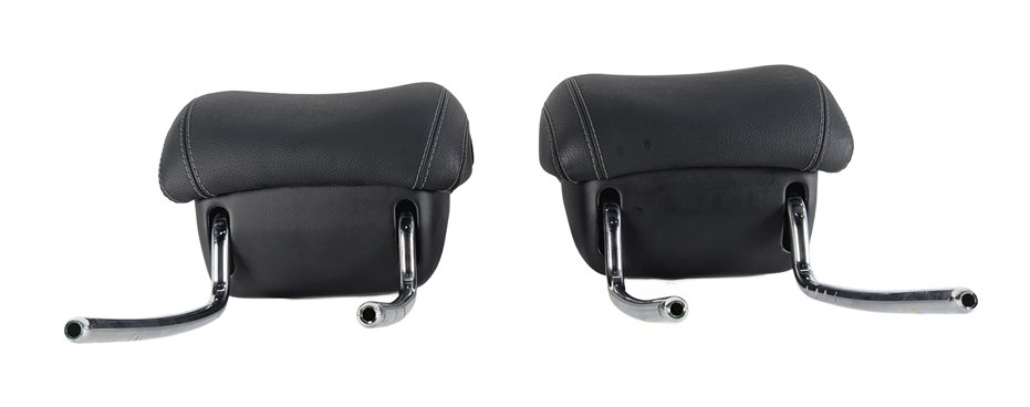 Thumbnail 2: 13-19 MERCEDES GL63 GL350 GL550 GLS (X166) FRONT SEAT HEADREST SET/2 (Black)