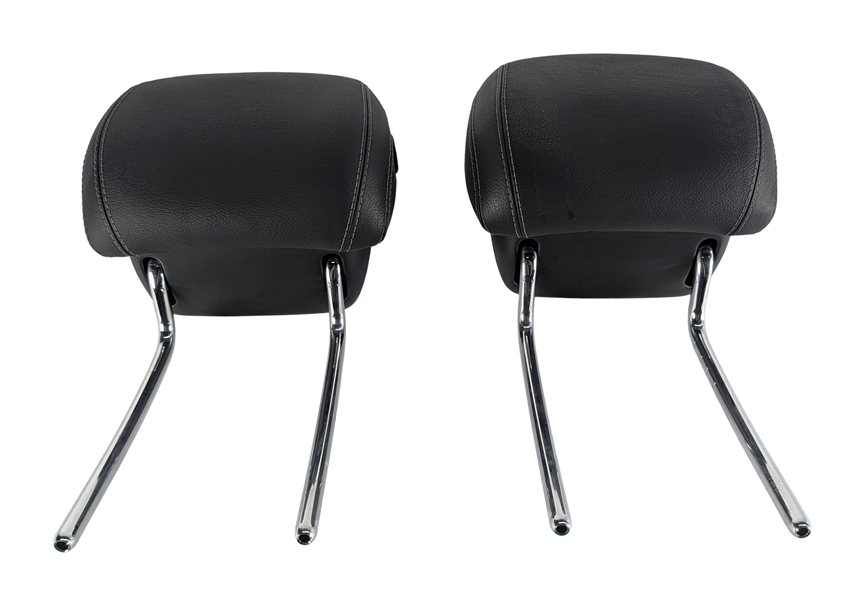 Thumbnail 3: 13-19 MERCEDES GL63 GL350 GL550 GLS (X166) FRONT SEAT HEADREST SET/2 (Black)