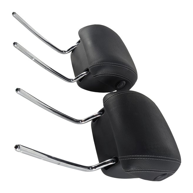 Thumbnail 4: 13-19 MERCEDES GL63 GL350 GL550 GLS (X166) FRONT SEAT HEADREST SET/2 (Black)