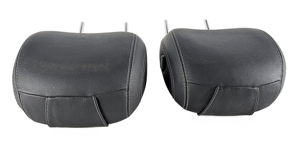 Thumbnail 6: 13-19 MERCEDES GL63 GL350 GL550 GLS (X166) FRONT SEAT HEADREST SET/2 (Black)