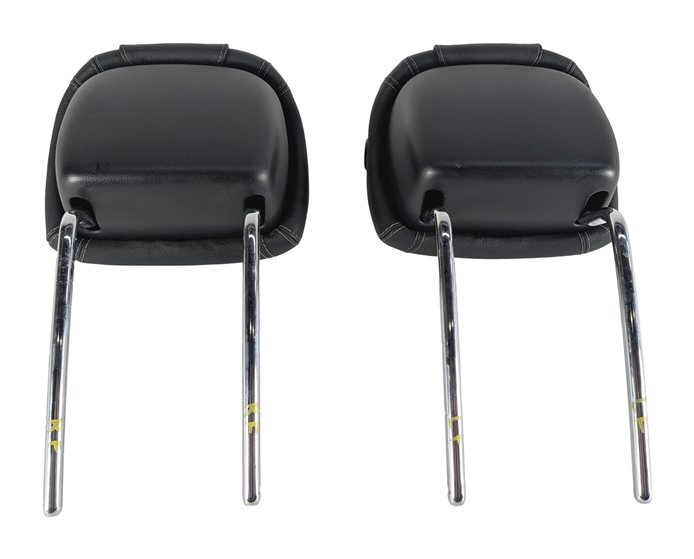 Thumbnail 7: 13-19 MERCEDES GL63 GL350 GL550 GLS (X166) FRONT SEAT HEADREST SET/2 (Black)