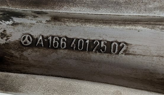 Thumbnail 9: 13-19 MERCEDES GL350 GL450 GL550 GLS X166 21x10 ALUMINUM 10 SPOKE AMG WHEEL RIM