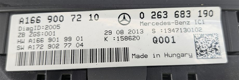 Thumbnail 11: 2014 MERCEDES GL450 GL550 ML350 ML550 (W166 X166) SPEEDOMETER w/ ADAPTIVE CRUISE