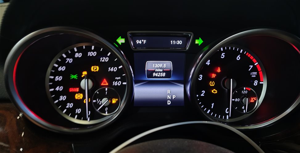 Thumbnail 2: 2014 MERCEDES GL450 GL550 ML350 ML550 (W166 X166) SPEEDOMETER w/ ADAPTIVE CRUISE