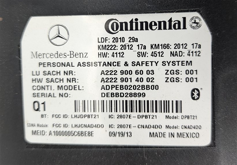 Thumbnail 9: 2014-2020 MERCEDES B C E G GL GLA GLK GLC ML CLS SLK TELEMATICS CONTROL MODULE
