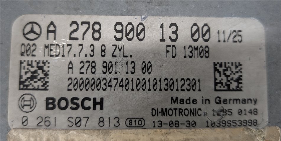 Thumbnail 9: 2013-2020 MERCEDES E GLE GL ML CLASS (W166 X166) 4.6L M278 ENGINE CONTROL MODULE