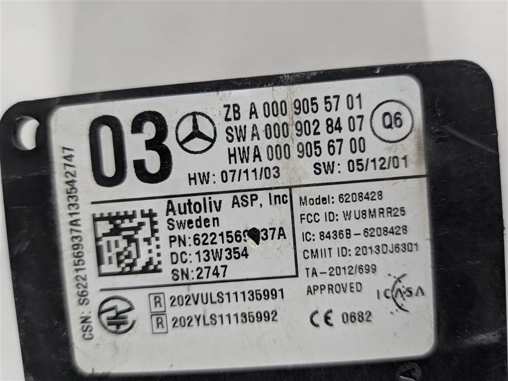 Thumbnail 9: 2014 MERCEDES GL CLS CLASS (C218 X166) REAR LEFT RIGHT BLIND SPOT RADAR MODULE