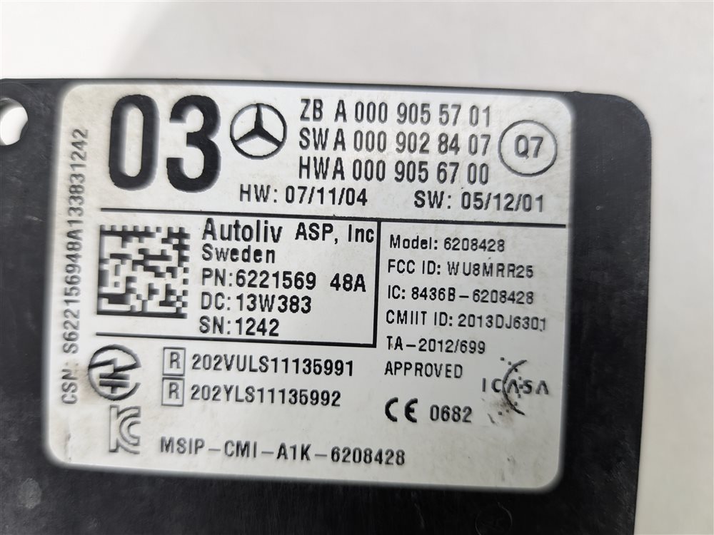 Thumbnail 9: 2014 MERCEDES GL CLS CLASS (C218 X166) REAR LEFT RIGHT BLIND SPOT RADAR MODULE