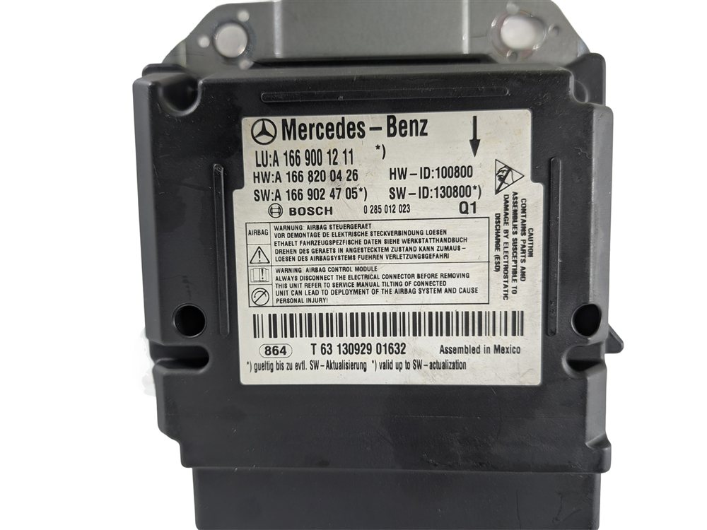 Thumbnail 9: 2013-2014 MERCEDES G GL GLS ML CLASS (W166 W463 X166) SRS BAG CRASH MODULE