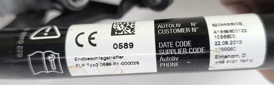 Thumbnail 11: 12-16 MERCEDES GL CLASS (X166) FRONT RIGHT PASSENGER SEATBELT RETRACTOR (Black)
