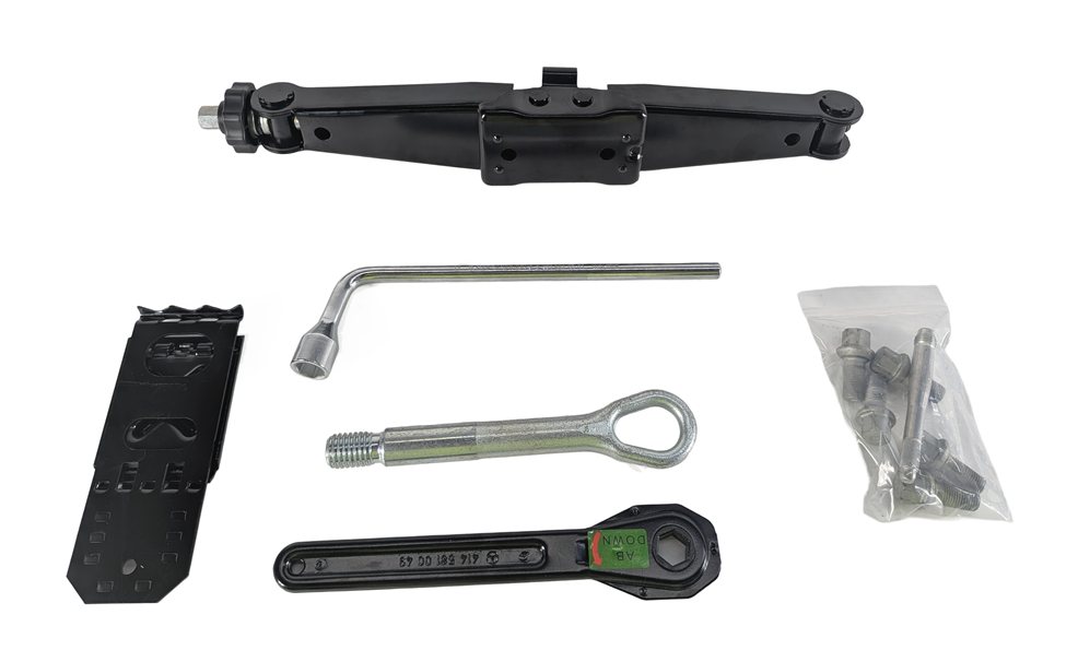 Thumbnail 7: 13-21 MERCEDES BENZ GL GLE GLS ML CLASS W166 X166 SPARE TIRE JACK KIT TOOL SET