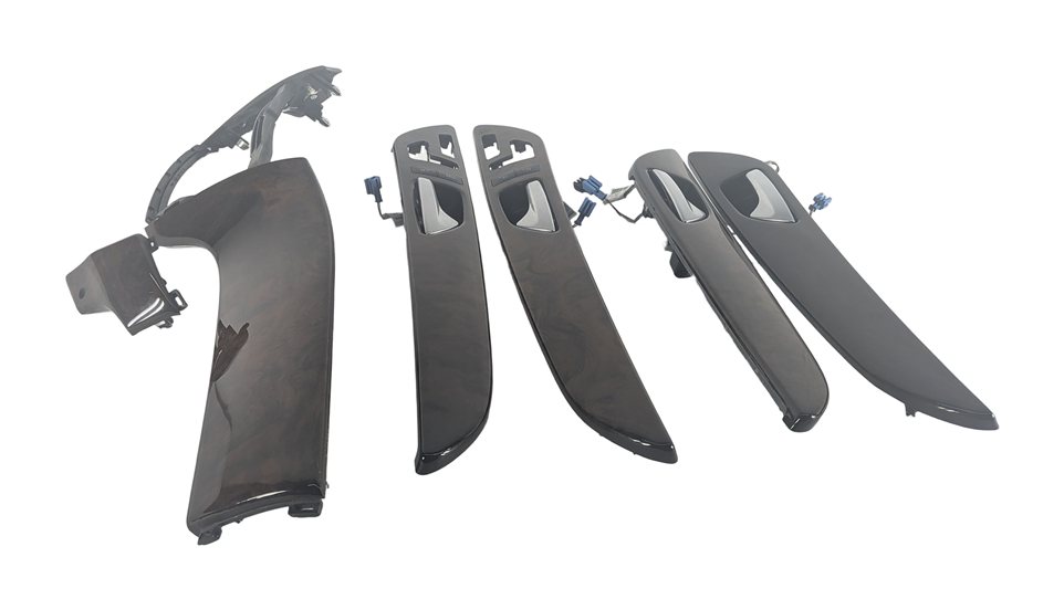 Thumbnail 2: 2014 MERCEDES GL550 (X166) INTERIOR DOOR DASH CENTER CONSOLE TRIM SET/6 (Walnut)