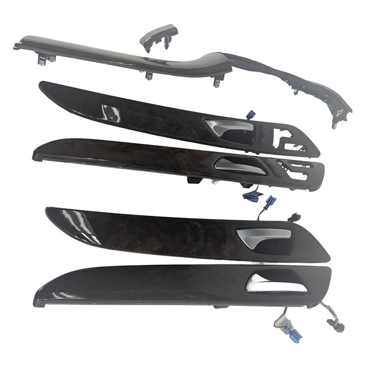 Thumbnail 4: 2014 MERCEDES GL550 (X166) INTERIOR DOOR DASH CENTER CONSOLE TRIM SET/6 (Walnut)