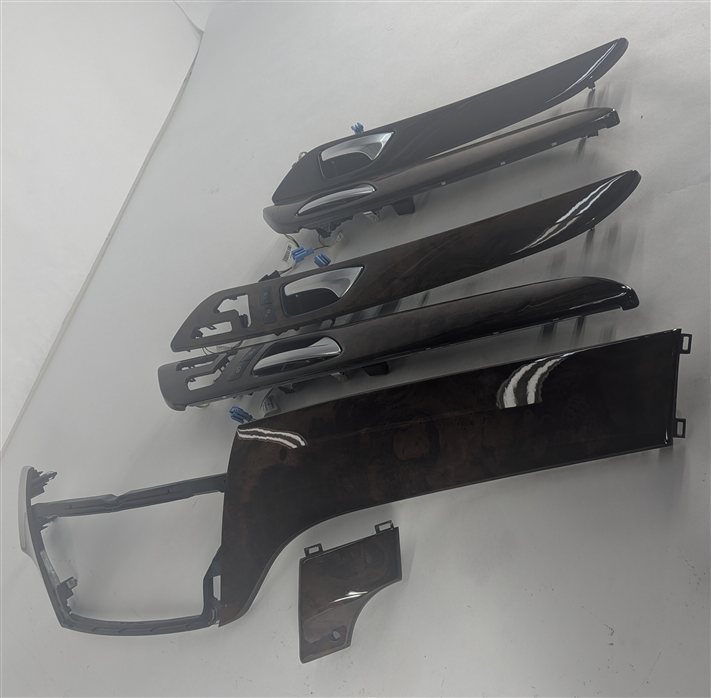 Thumbnail 5: 2014 MERCEDES GL550 (X166) INTERIOR DOOR DASH CENTER CONSOLE TRIM SET/6 (Walnut)