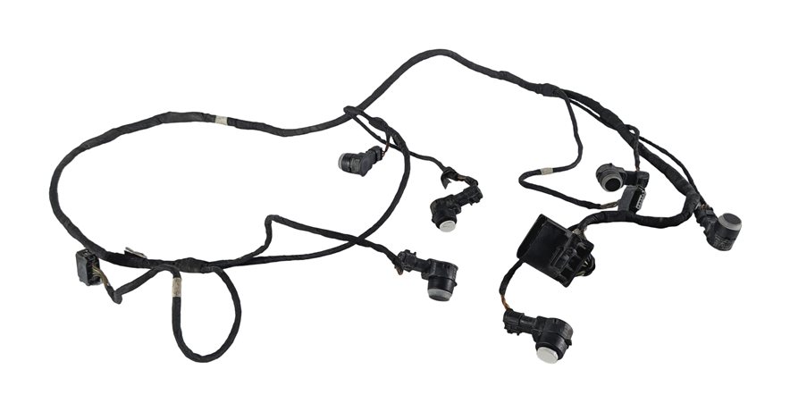 Thumbnail 2: 2014 MERCEDES GL550 (X166) FRONT PARK ASSIST PDC SENSORS SET/6 w/HARNESS (White)