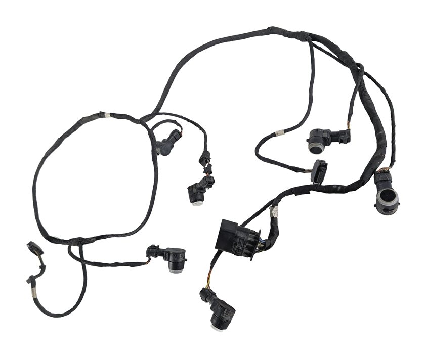 Thumbnail 3: 2014 MERCEDES GL550 (X166) FRONT PARK ASSIST PDC SENSORS SET/6 w/HARNESS (White)