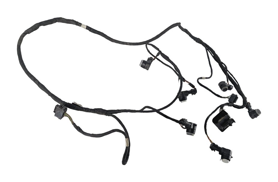 Thumbnail 4: 2014 MERCEDES GL550 (X166) FRONT PARK ASSIST PDC SENSORS SET/6 w/HARNESS (White)