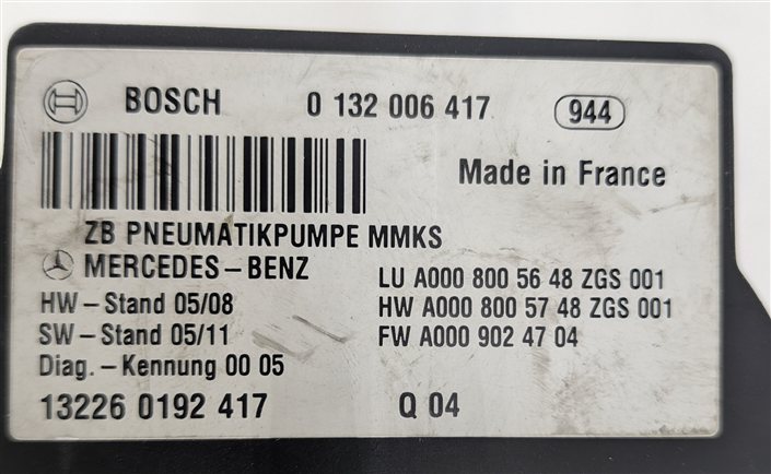 Thumbnail 10: 2014 MERCEDES GL550 (X166) DYNAMIC MULTICONTOUR SEAT AIR PNEUMATIC VACUUM PUMP