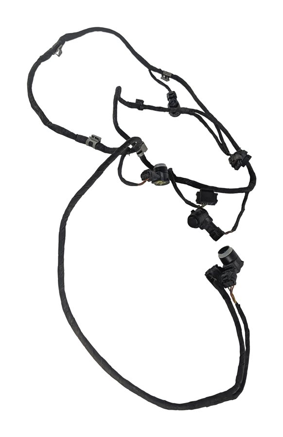 Thumbnail 4: 2014 MERCEDES GL550 (X166) REAR PARK ASSIST PDC SENSOR SET/4 w/ HARNESS (White)