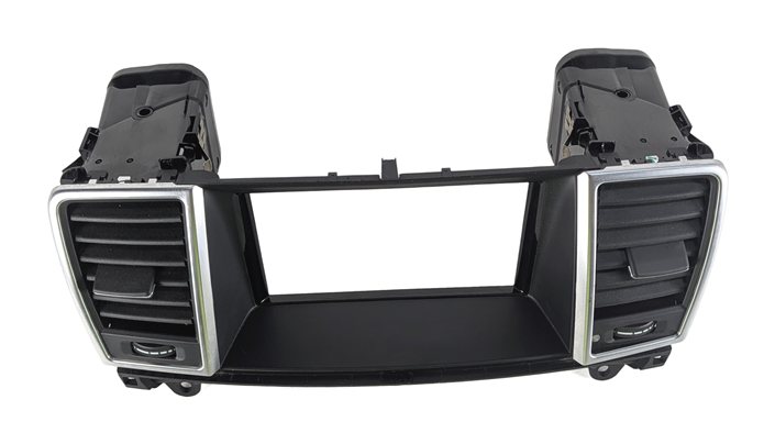Thumbnail 3: 2014 MERCEDES GL550 (X166) CENTER DASH HEAT AIR AC VENT ILLUMINATED (Black)