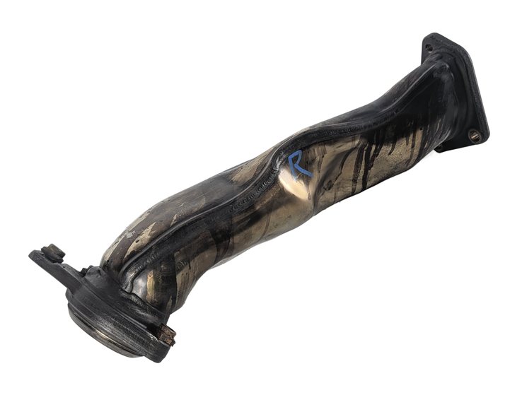 2014 MERCEDES GL550 (X166) 4.6L (278.928) ENGINE RIGHT M278 TURBO EXHAUST PIPE