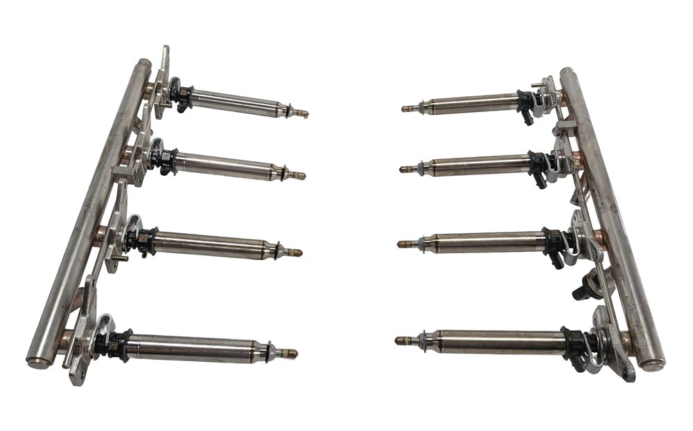 Thumbnail 4: 2016-2018 MERCEDES GL63 GLE63 GLS63 X166 AMG M157 FUEL INJECTOR SET/8 w/RAIL