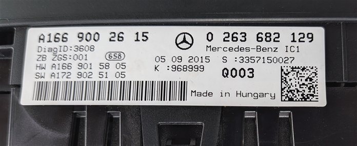 Thumbnail 7: 2015-2016 MERCEDES GL63 AMG (X166) INSTRUMENT CLUSTER SPEEDOMETER GAUGE MPH