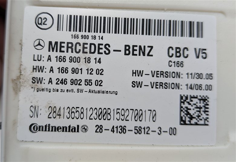 Thumbnail 5: 14-16 MERCEDES GL ML (W166 X166) FRONT SIGNAL ACQUISITION CONTROL MODULE SAM