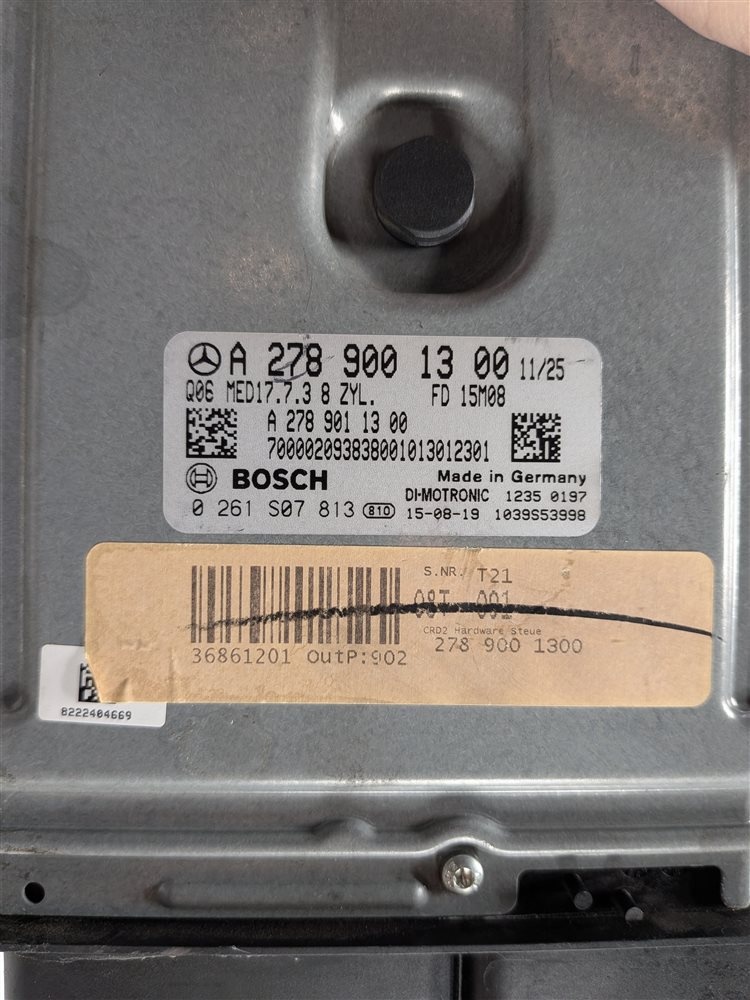 Thumbnail 5: 2013-2020 MERCEDES E GLE GL ML CLASS (W166 X166) 4.6L M278 ENGINE CONTROL MODULE