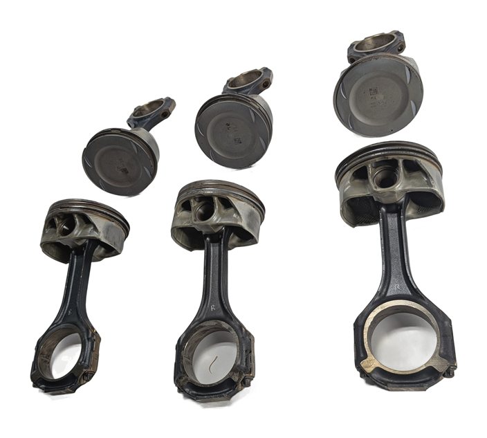 14-19 MERCEDES E G GL GLE GLS S SL CLS AMG 5.5L M157 ENGINE PISTON w/ROD SET/6