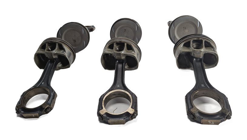 Thumbnail 2: 14-19 MERCEDES E G GL GLE GLS S SL CLS AMG 5.5L M157 ENGINE PISTON w/ROD SET/6