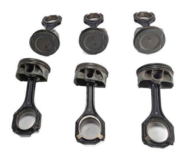 Thumbnail 3: 14-19 MERCEDES E G GL GLE GLS S SL CLS AMG 5.5L M157 ENGINE PISTON w/ROD SET/6